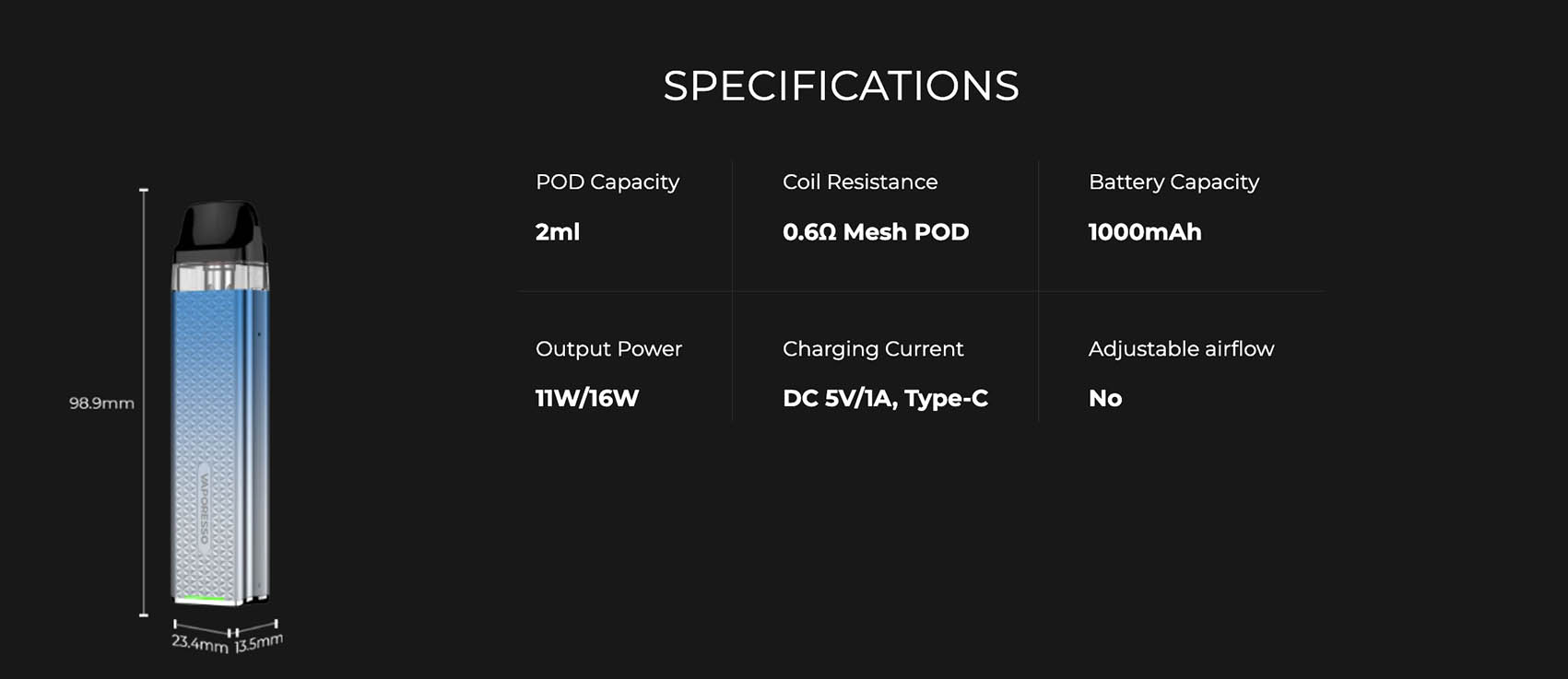 vaporesso xros 3 how long to charge Vaporesso Amour GS Pod Mod Kit – KMG Imports main image 1