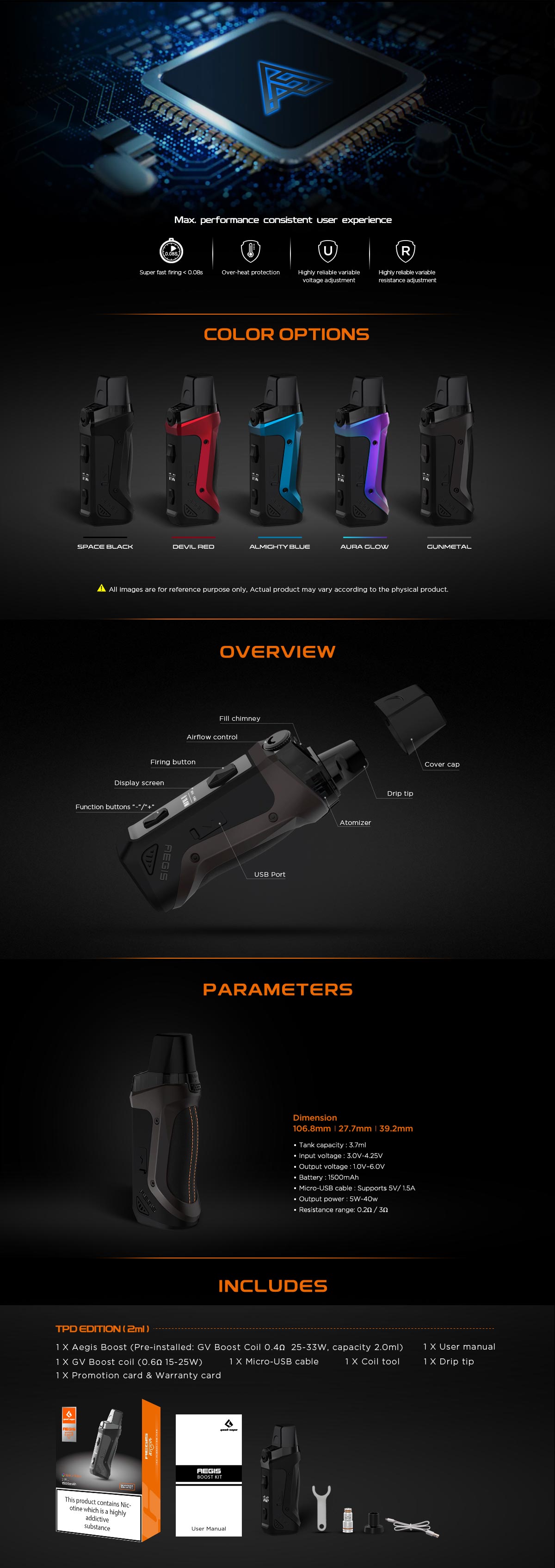 Geek Vape Aegis Boost Pod Mod Kit